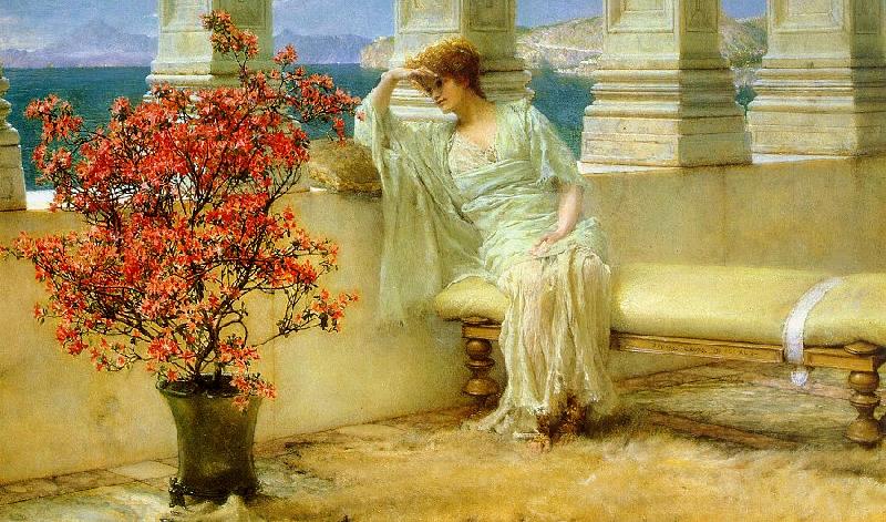 Alma Tadema Her Eyes are with Her Thoughts Sweden oil painting art